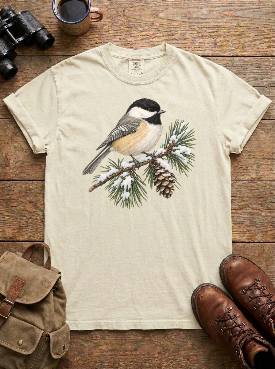 Chickadee Tee, Ivory