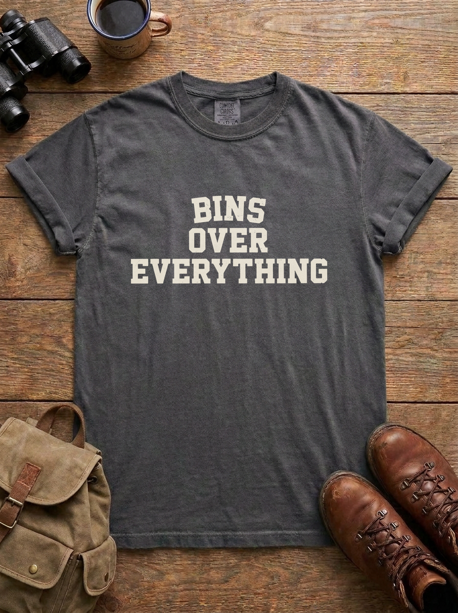 Bins Over Everything Tee, Pepper