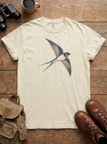 Swallow in Flight Tee, Ivory