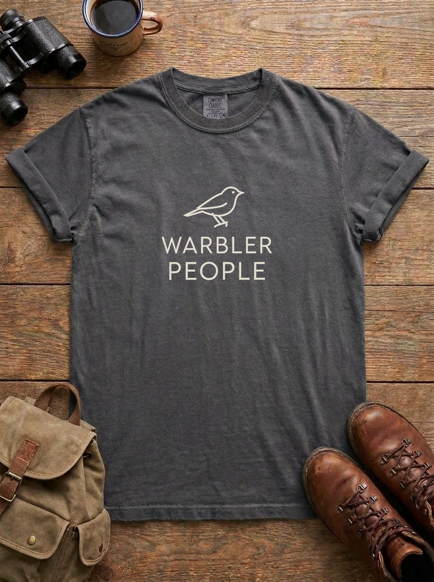 Warbler People Tee, Pepper