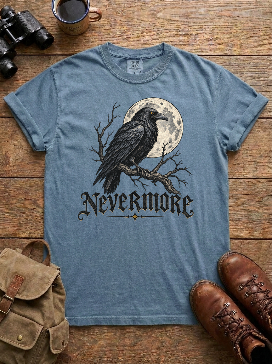 Nevermore Tee, Blue Jean