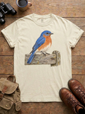 Eastern Bluebird Tee, Ivory