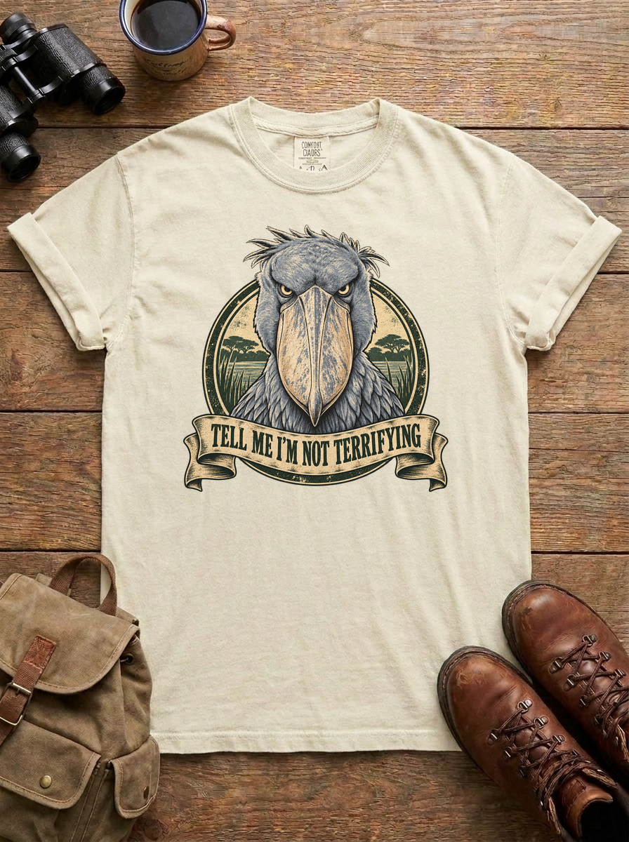 Shoebill Tee, Ivory
