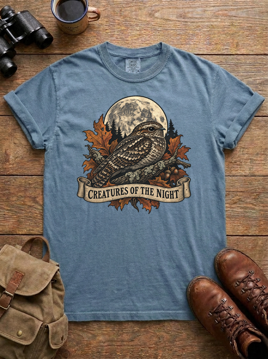 Creatures of the Night Tee, Blue Jean