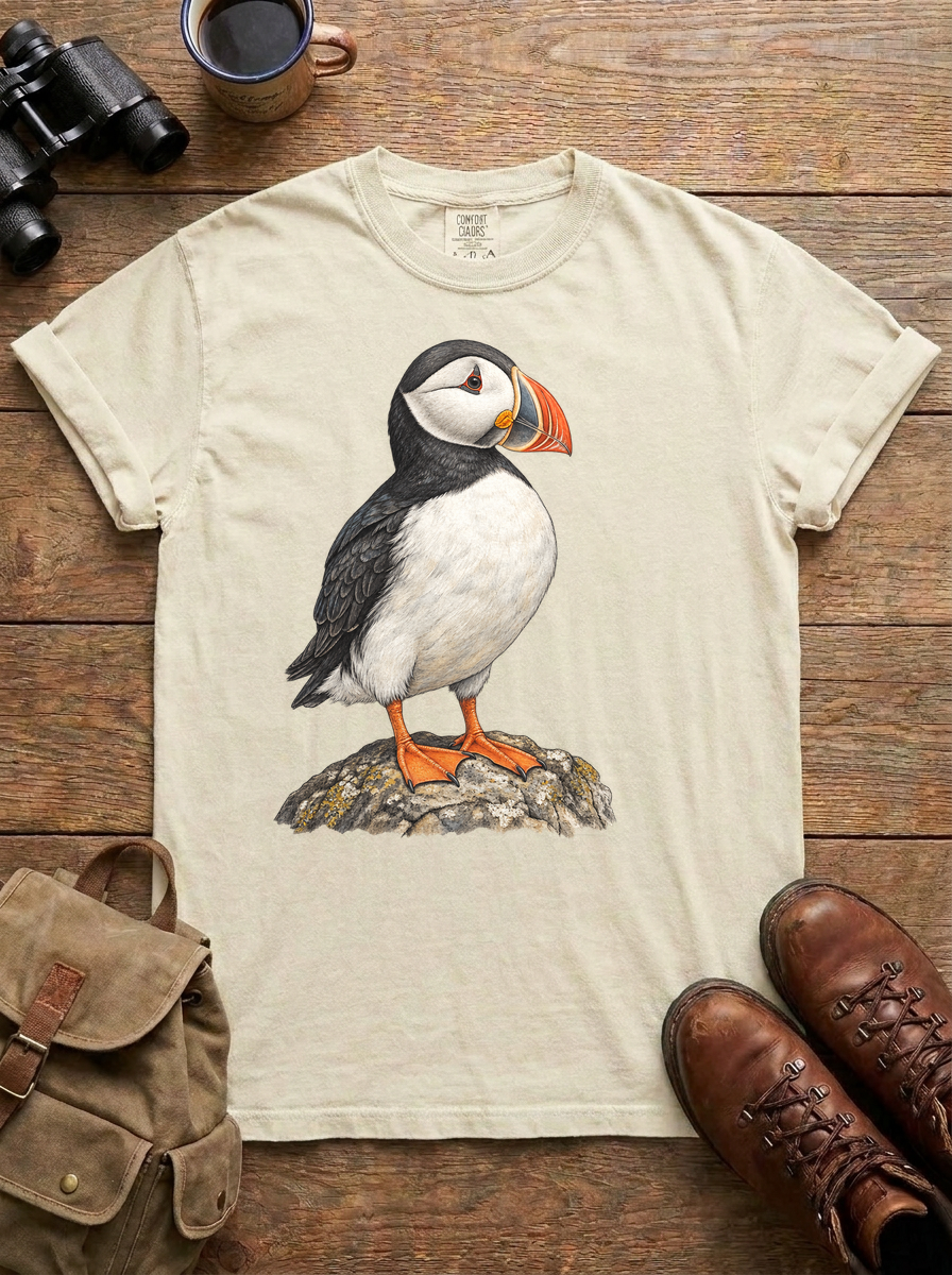 Atlantic Puffin Tee, Ivory