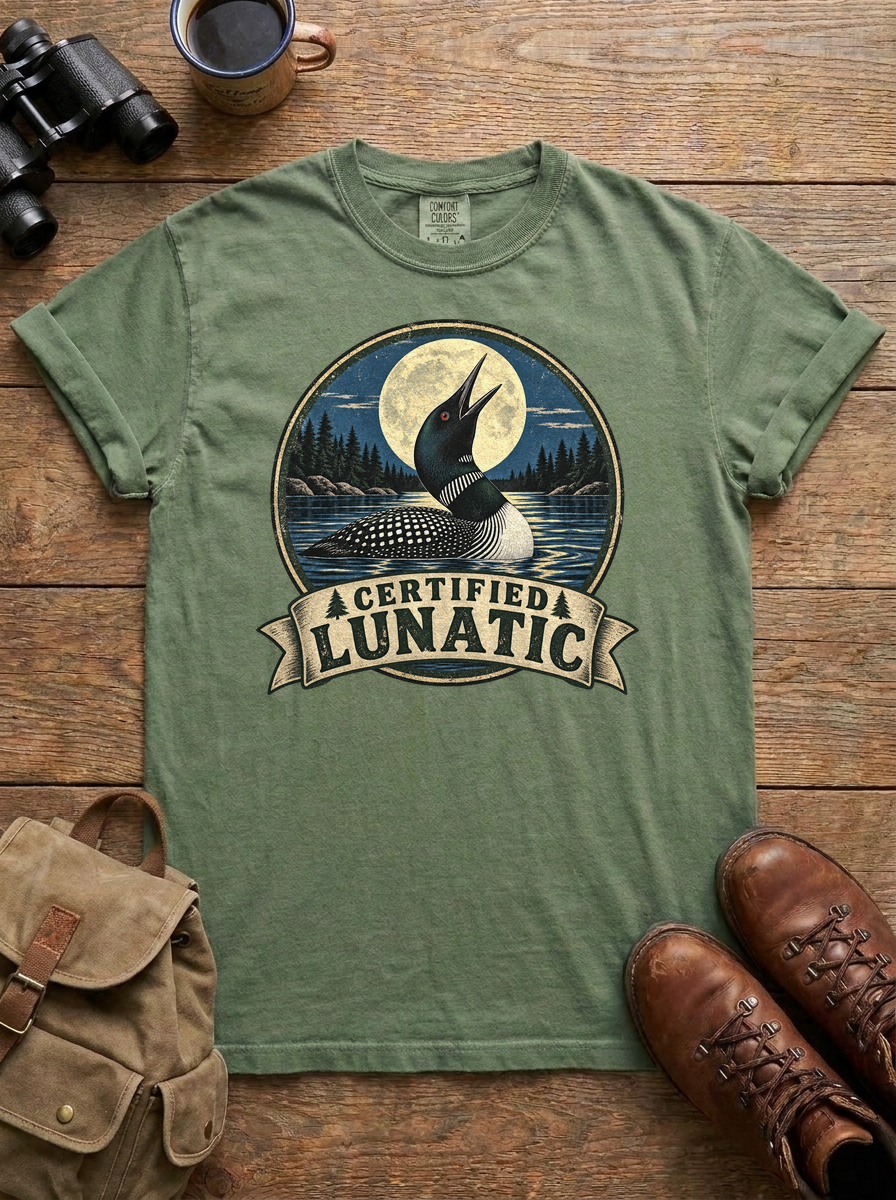 Certified Lunatic Tee, Moss