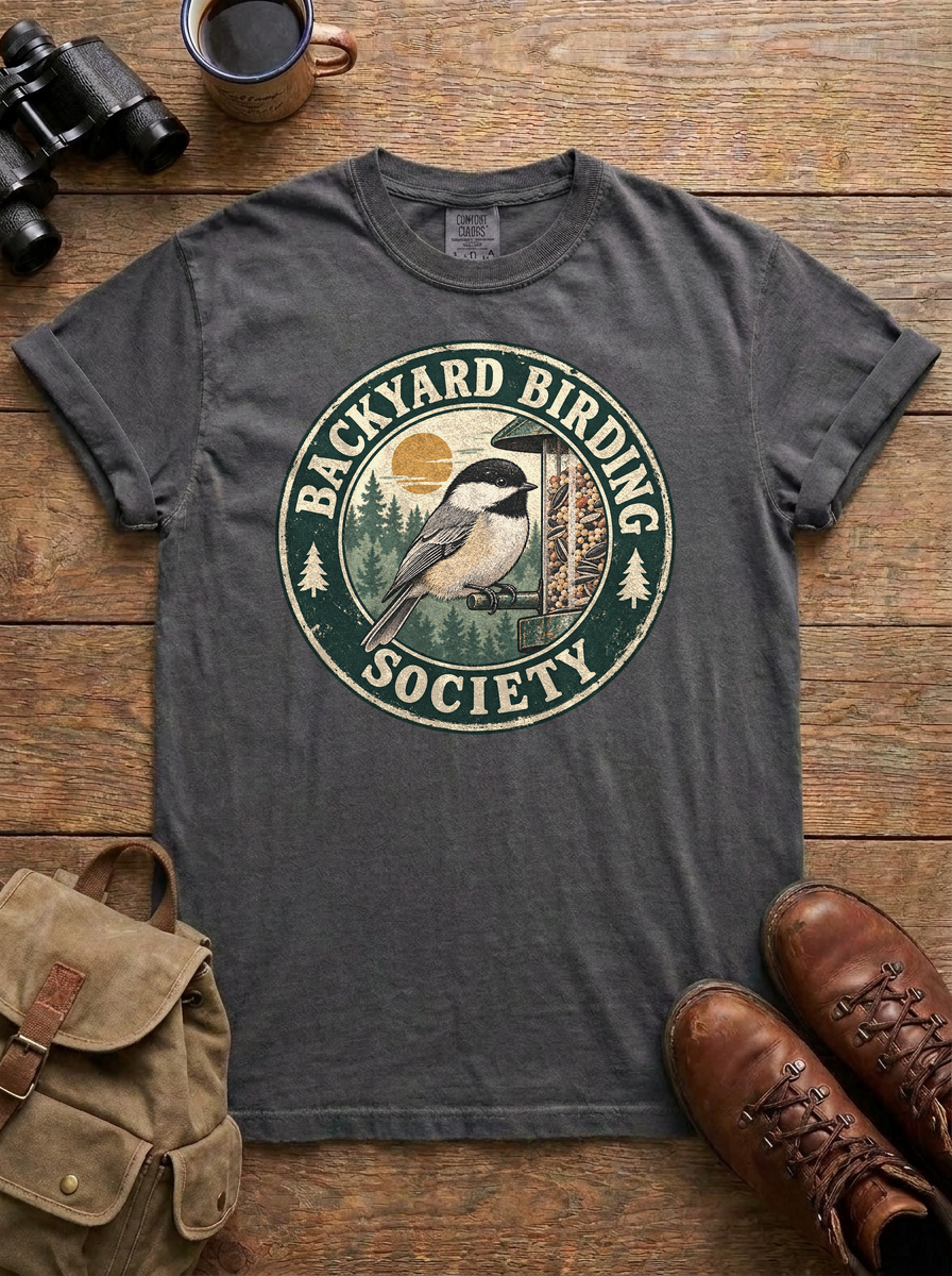 Backyard Birding Society Tee, Pepper