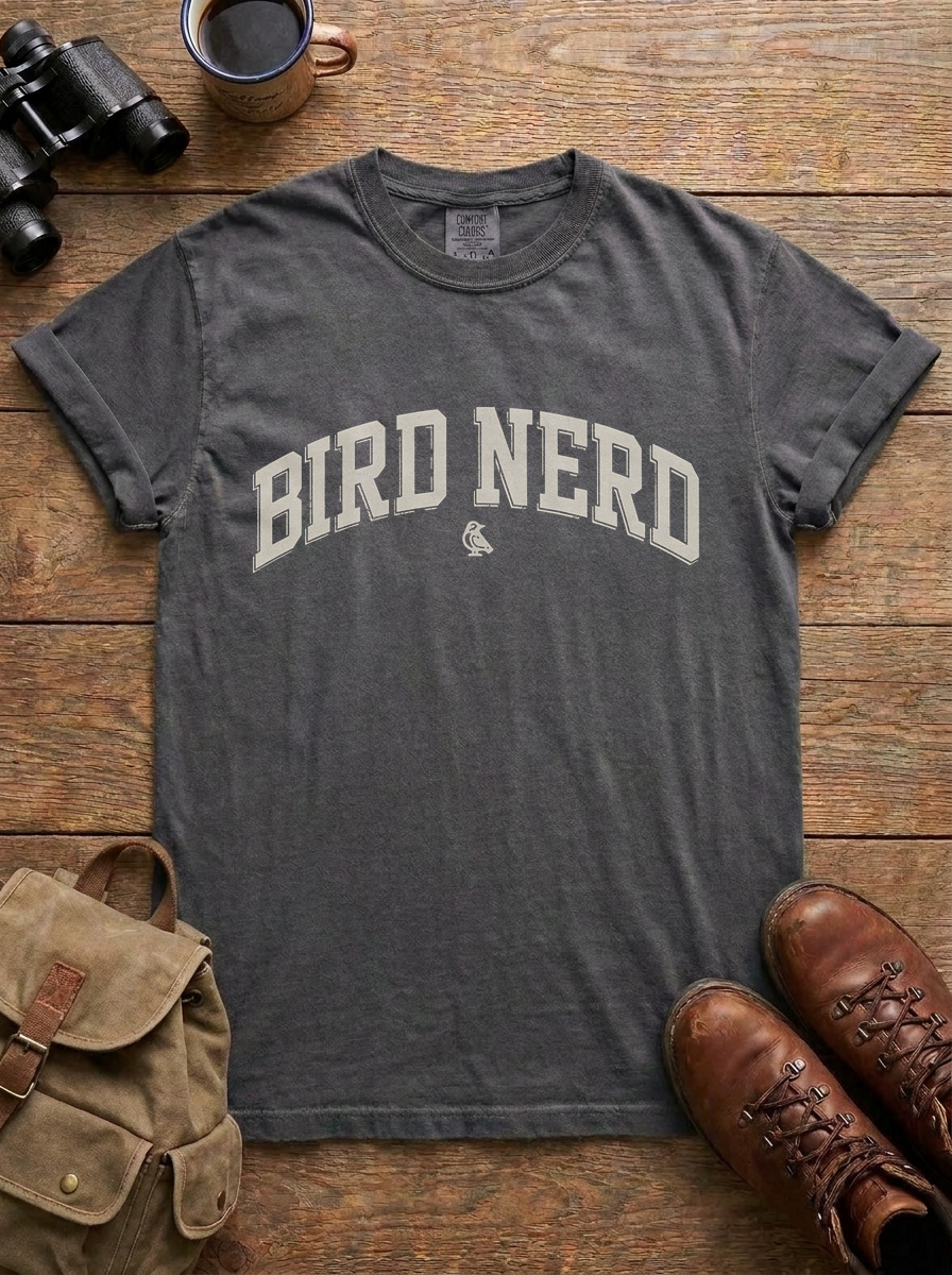 Bird Nerd Tee, Pepper