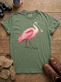 Roseate Spoonbill Tee, Moss