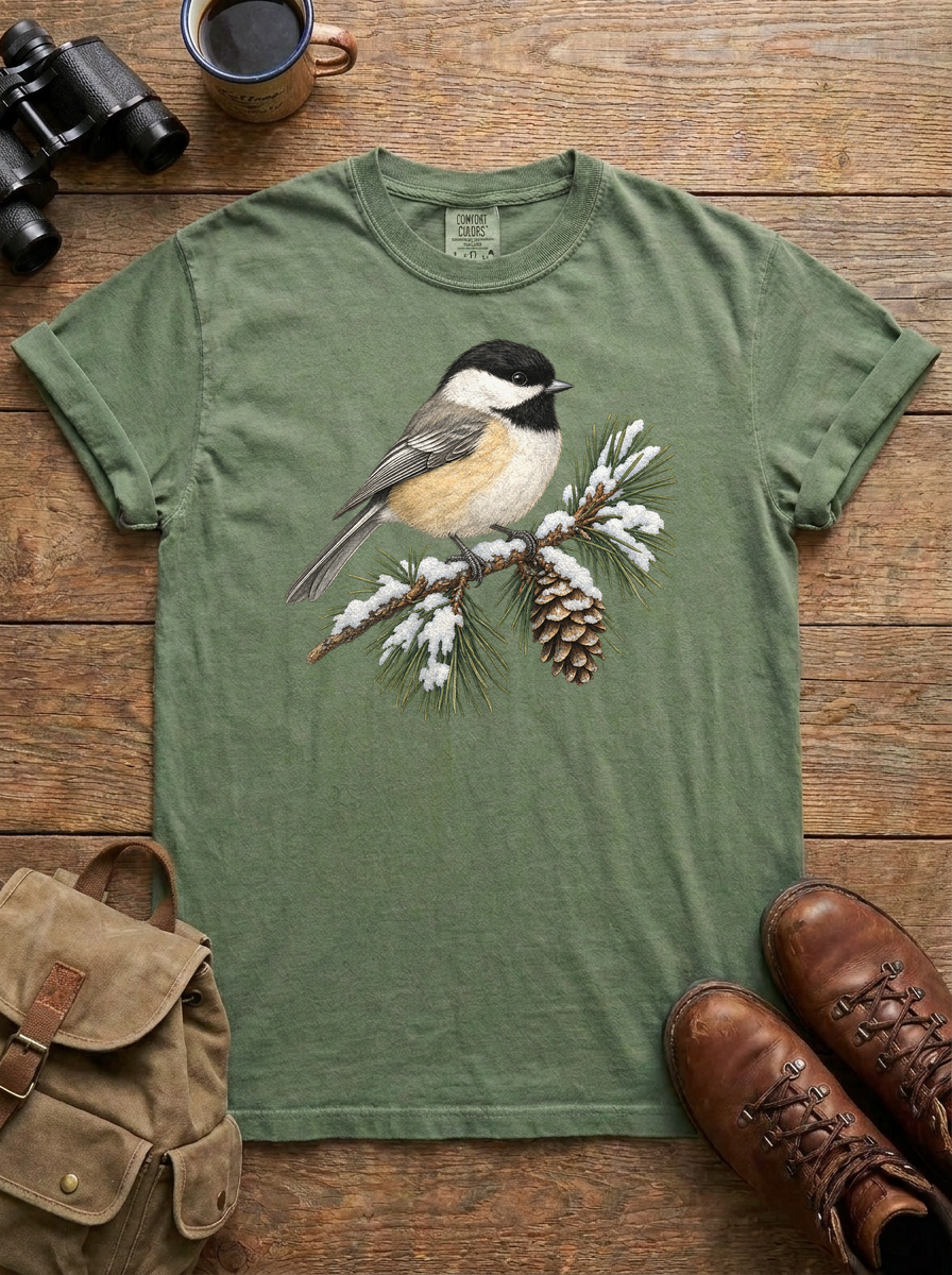 Chickadee Tee, Moss
