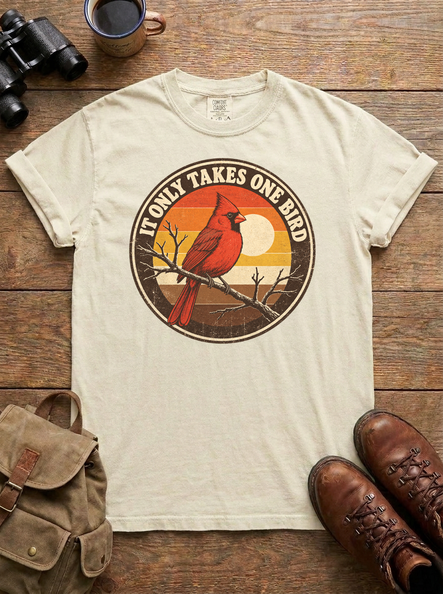 It Only Takes One Bird Tee, Ivory