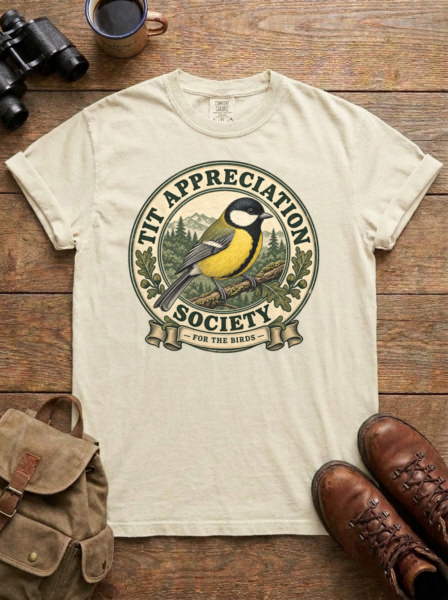 Tit Appreciation Society Tee, Ivory