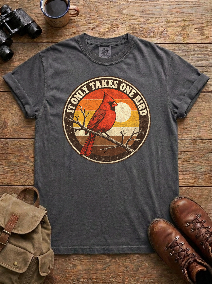 It Only Takes One Bird Tee, Pepper
