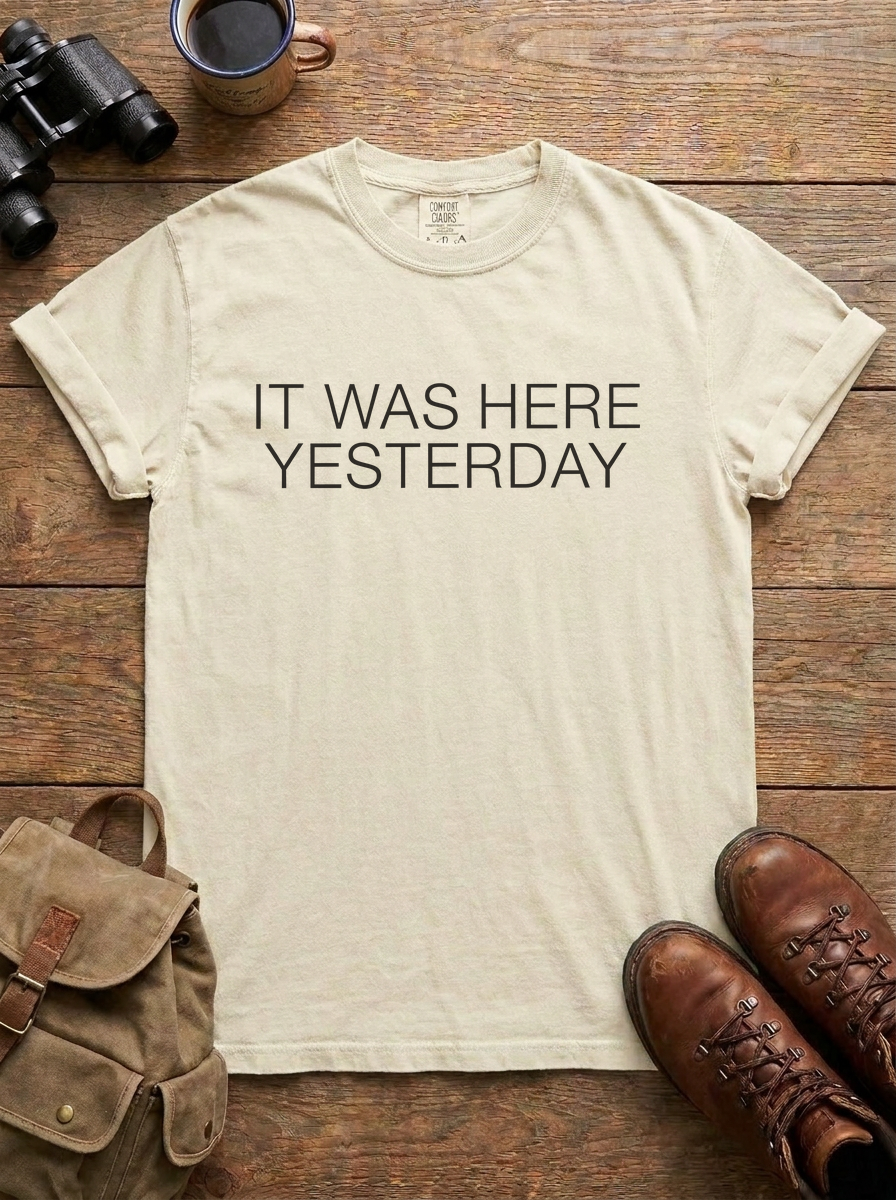 It Was Here Yesterday Tee, Ivory