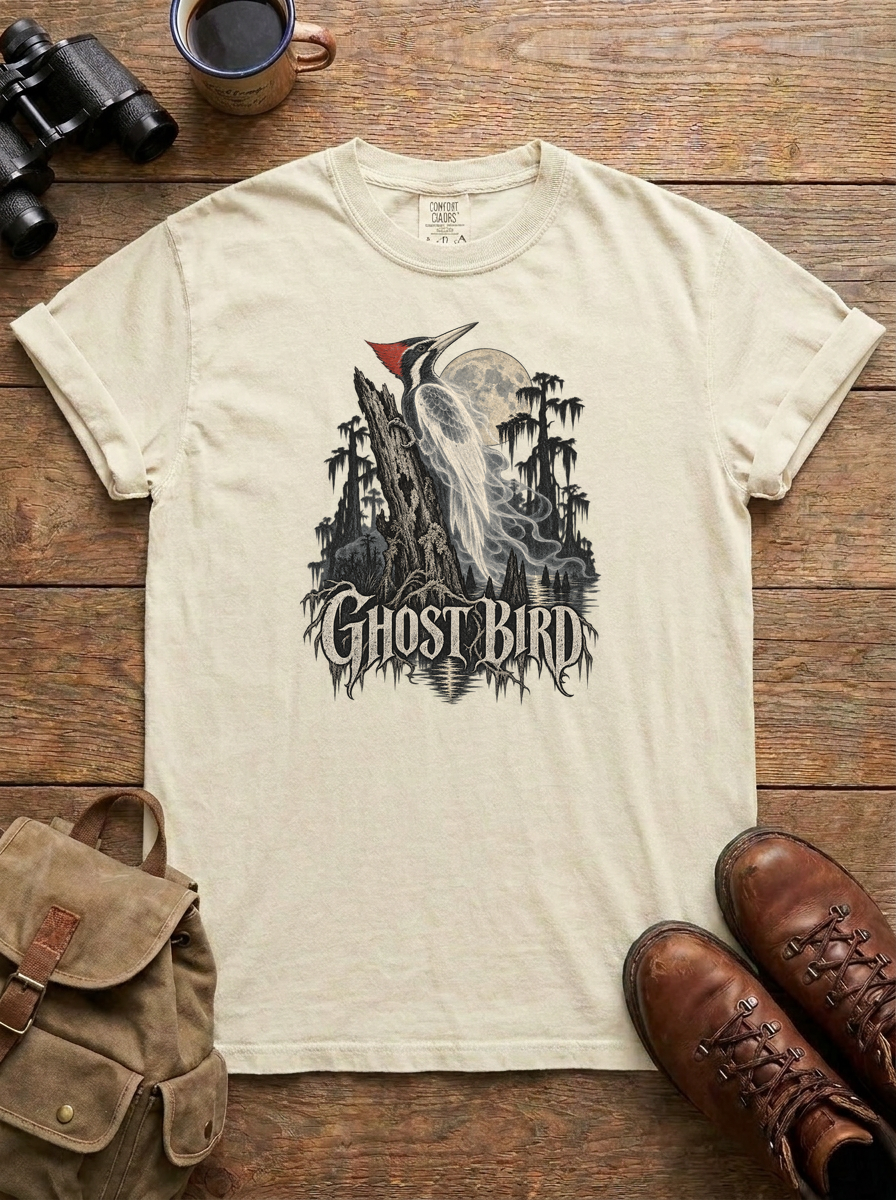 Ghost Bird Tee, Ivory