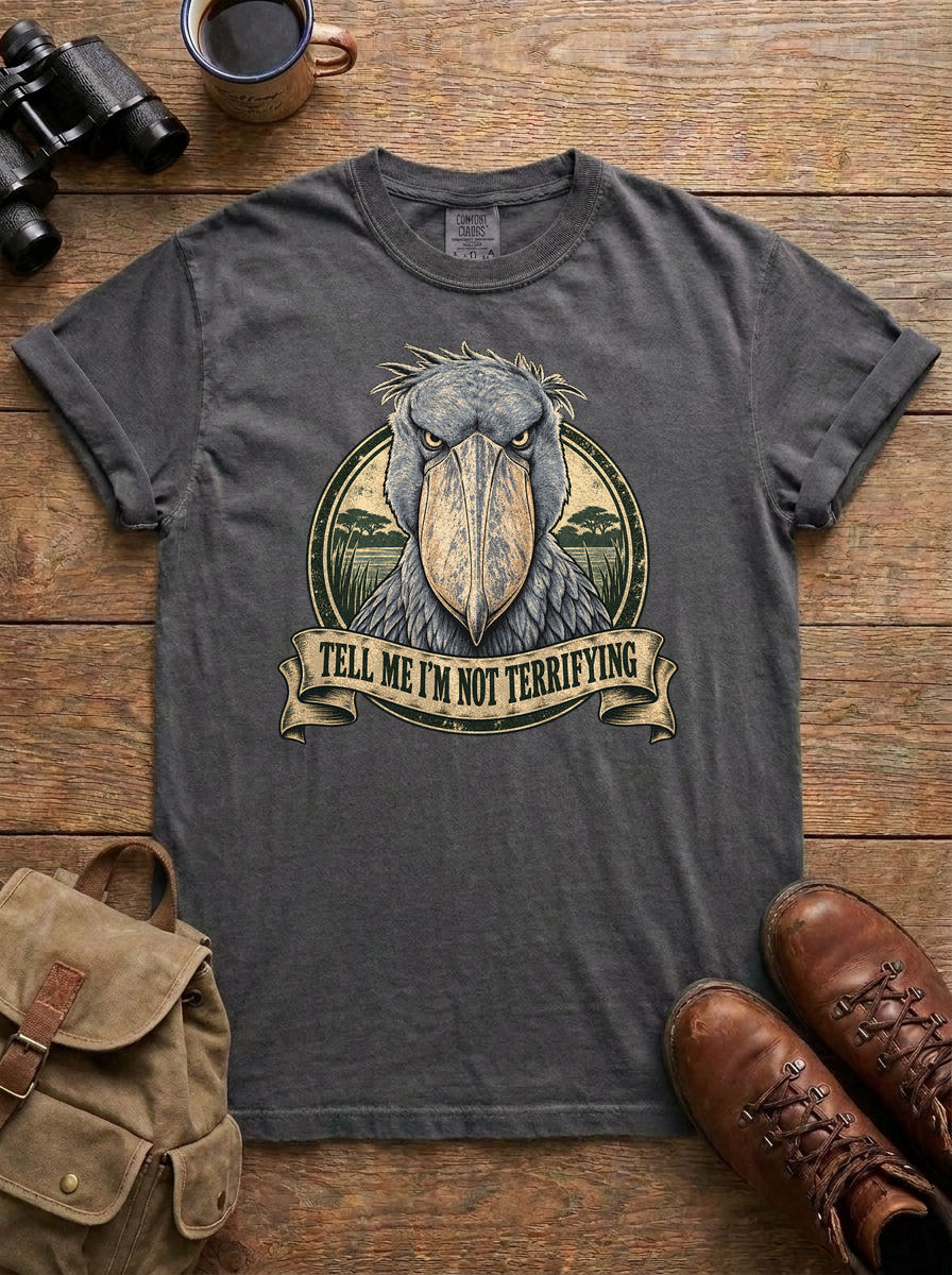 Shoebill Tee, Pepper