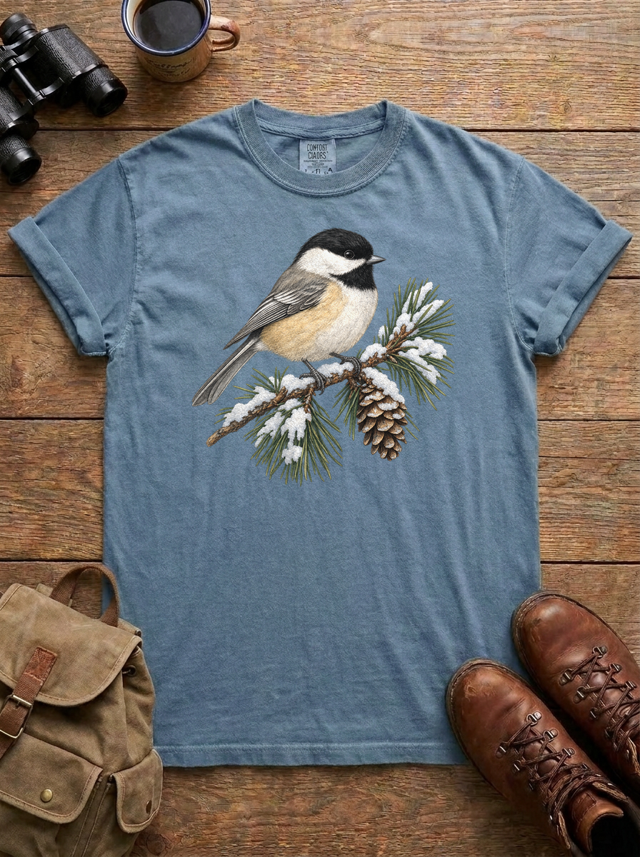 Chickadee Tee, Blue Jean