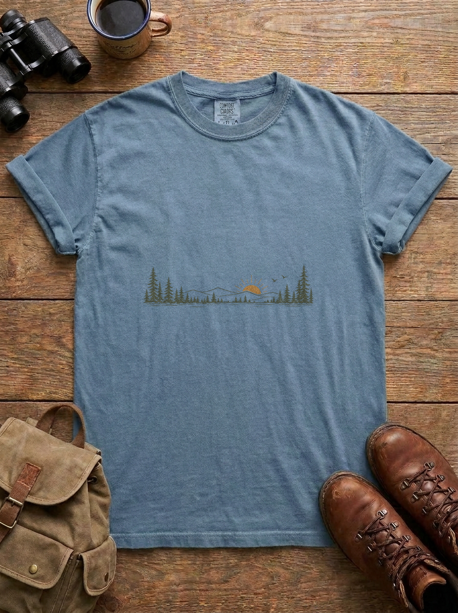 First Light Tee, Blue Jean