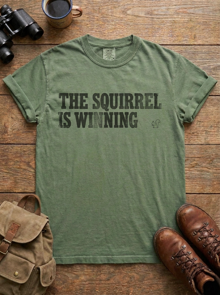 The Squirrel Is Winning Tee, Moss