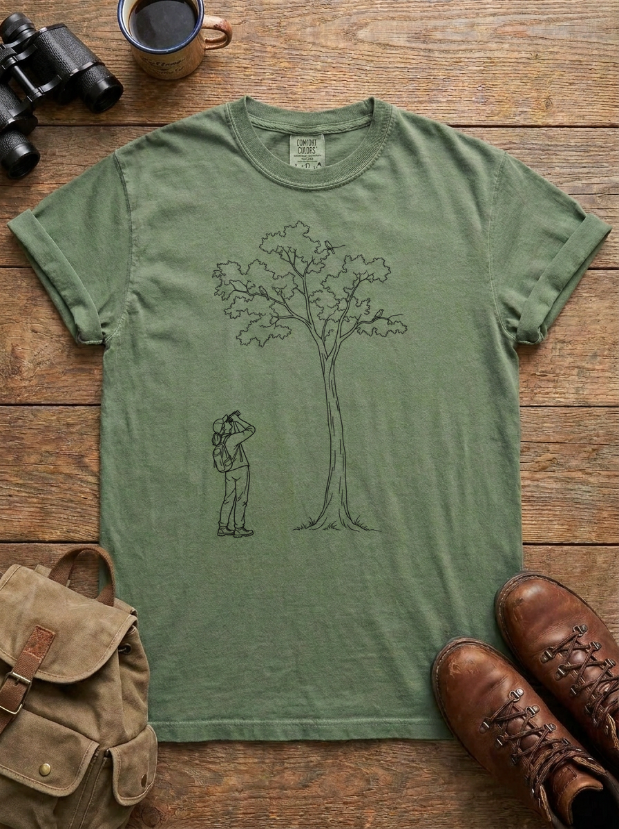 Eyes Up Tee, Moss