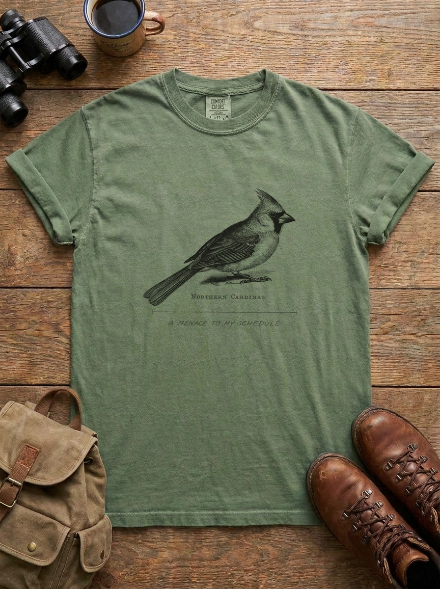 A Menace to My Schedule Tee, Moss