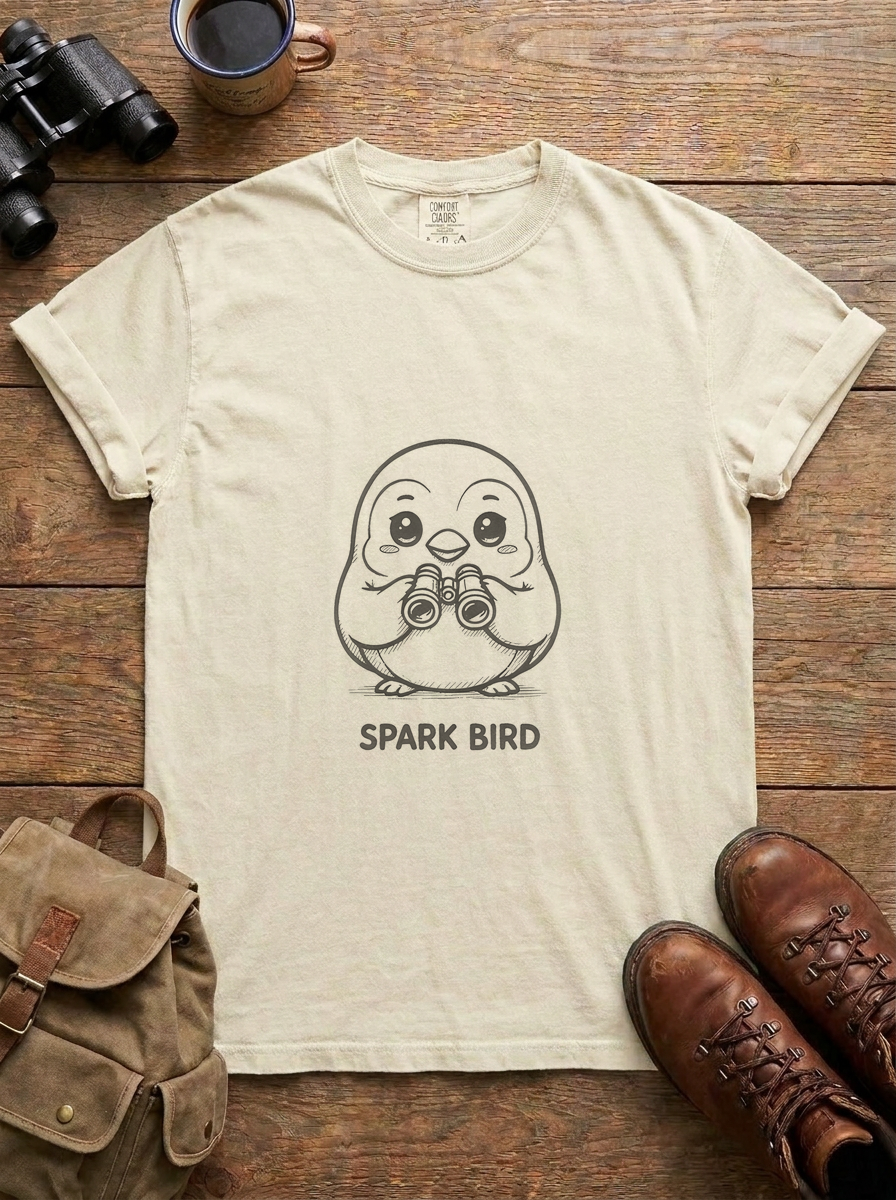Spark Bird Tee, Ivory