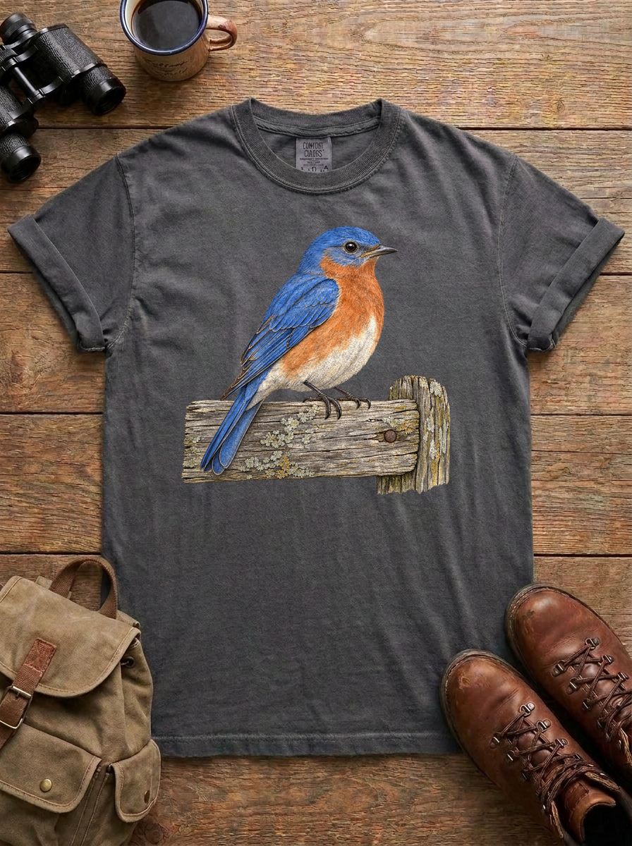 Eastern Bluebird Tee, Pepper