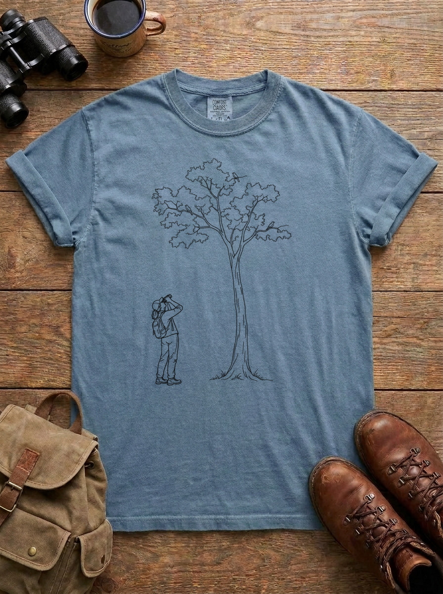 Eyes Up Tee, Blue Jean