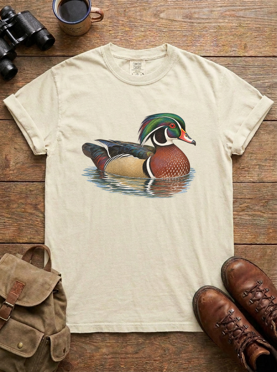 Wood Duck Tee, Ivory