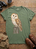 Barn Owl Tee, Moss