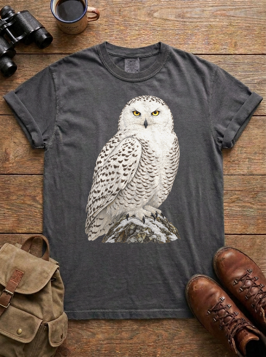 Snowy Owl Tee, Pepper