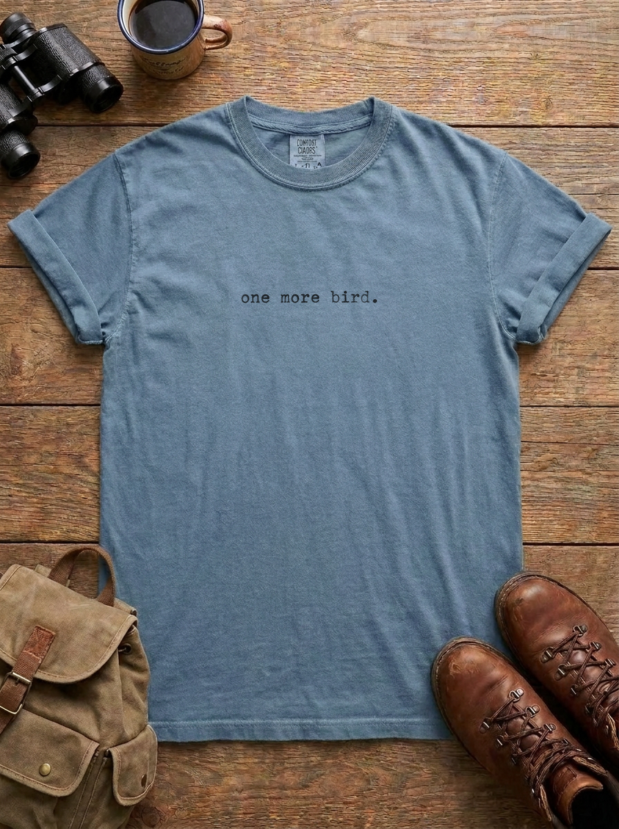 One More Bird Tee, Blue Jean