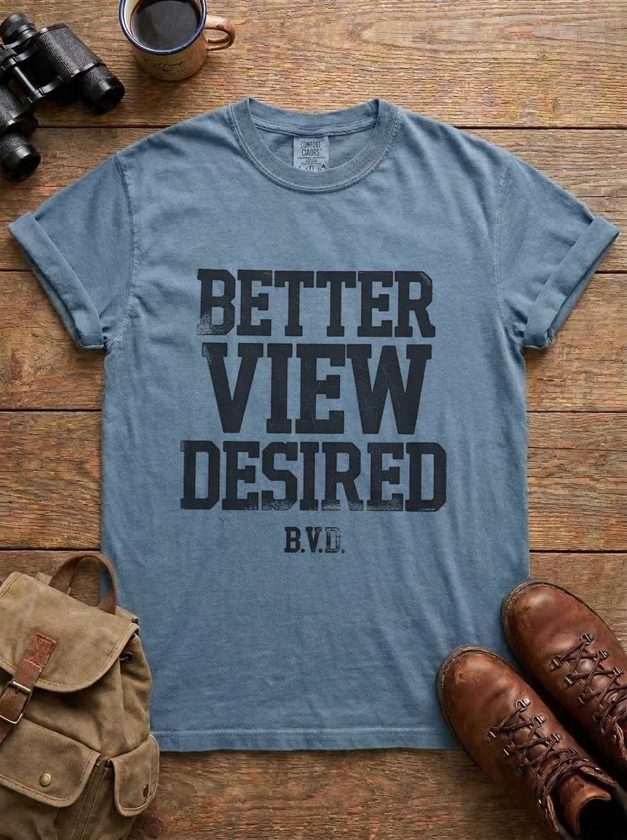 Better View Desired Tee, Blue Jean