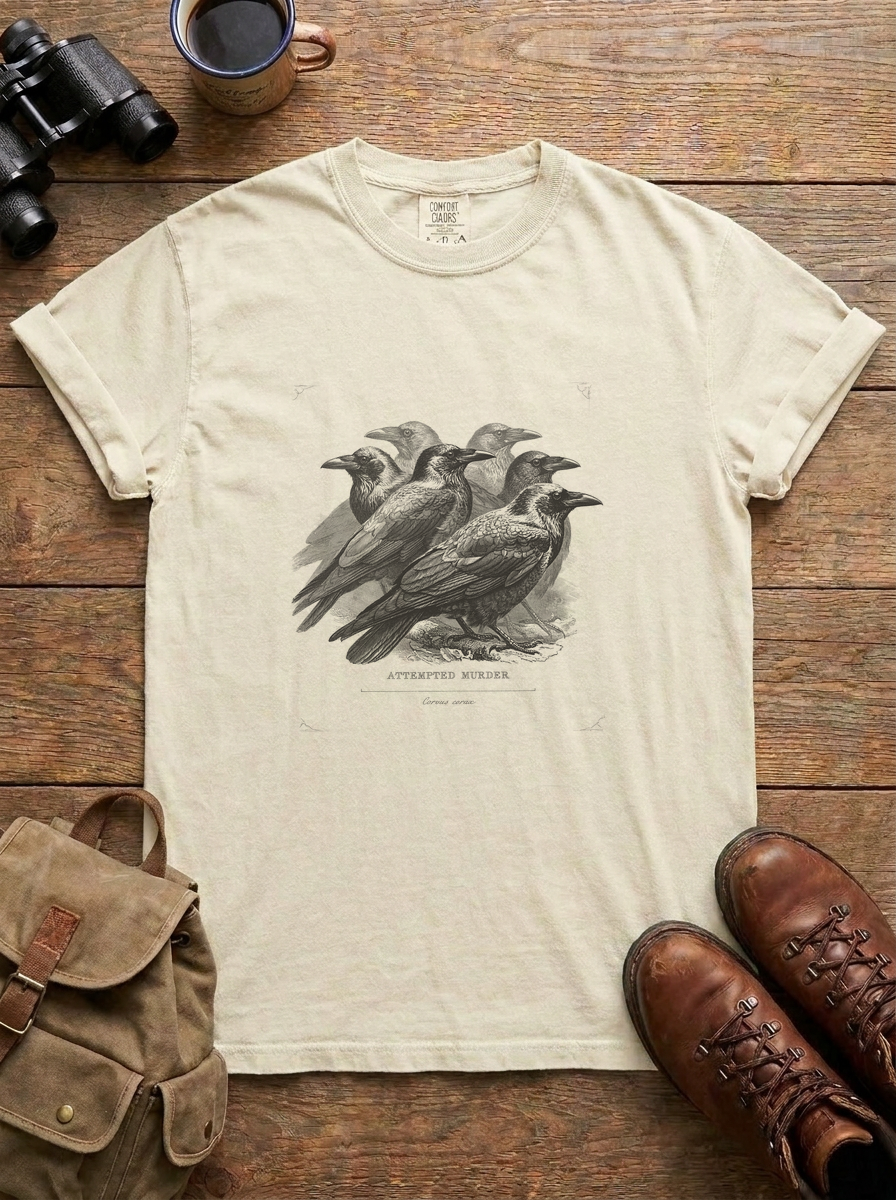 Attempted Murder Tee, Ivory