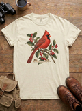 Northern Cardinal Tee, Ivory