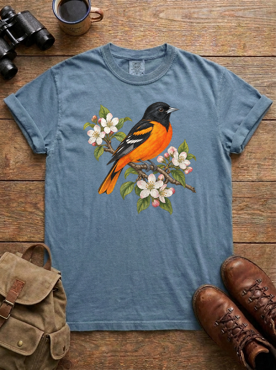 Baltimore Oriole Tee, Blue Jean