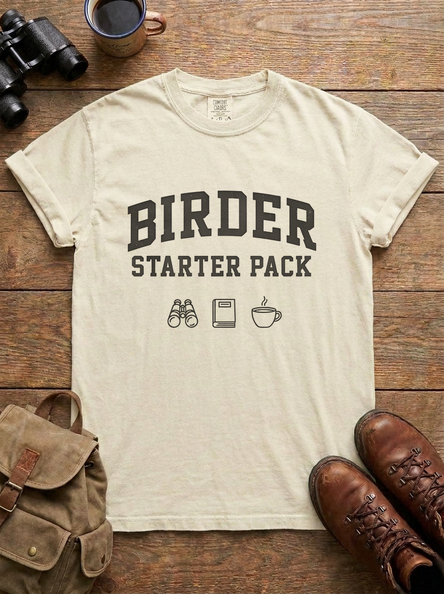 Birder Starter Pack Tee, Ivory