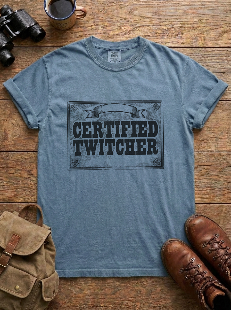 Certified Twitcher Tee, Blue Jean