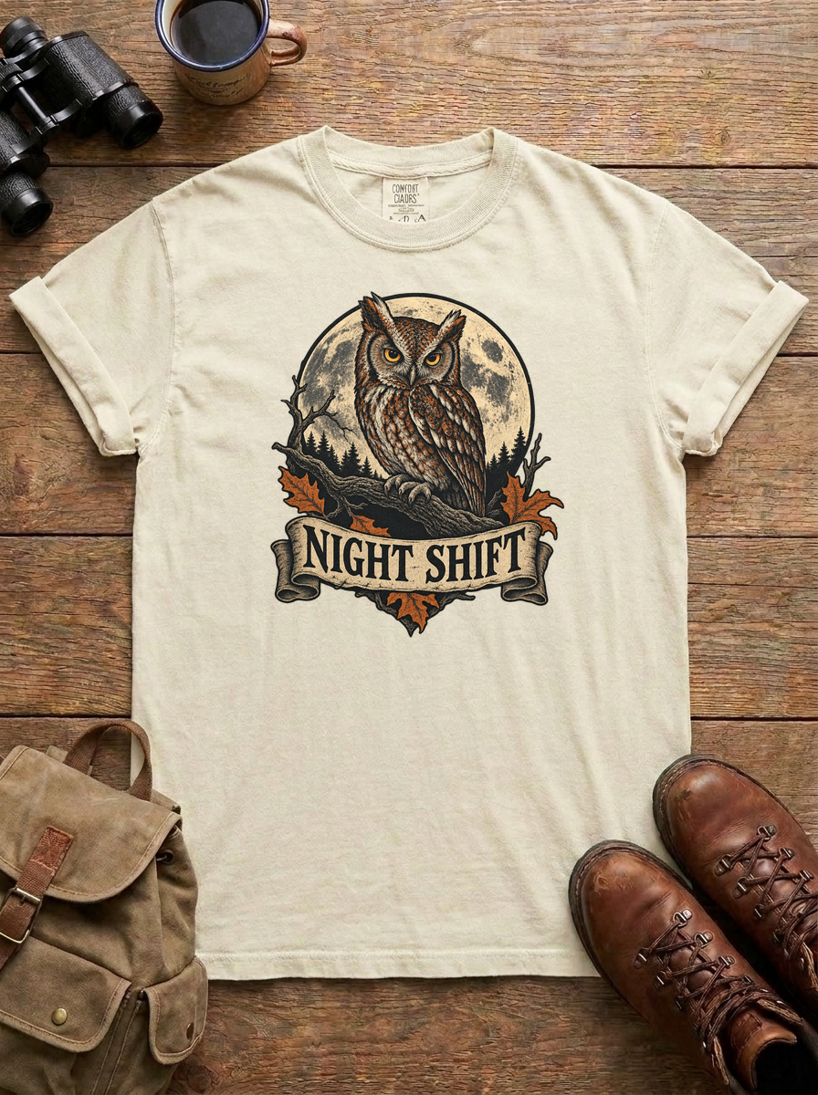 Night Shift Tee, Ivory