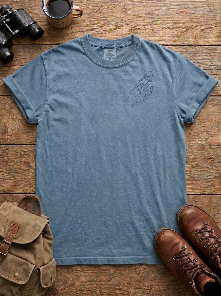 In Good Hands Tee, Blue Jean