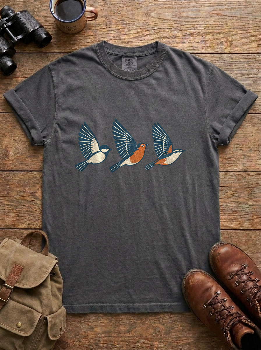 Songbirds in Flight Tee, Pepper