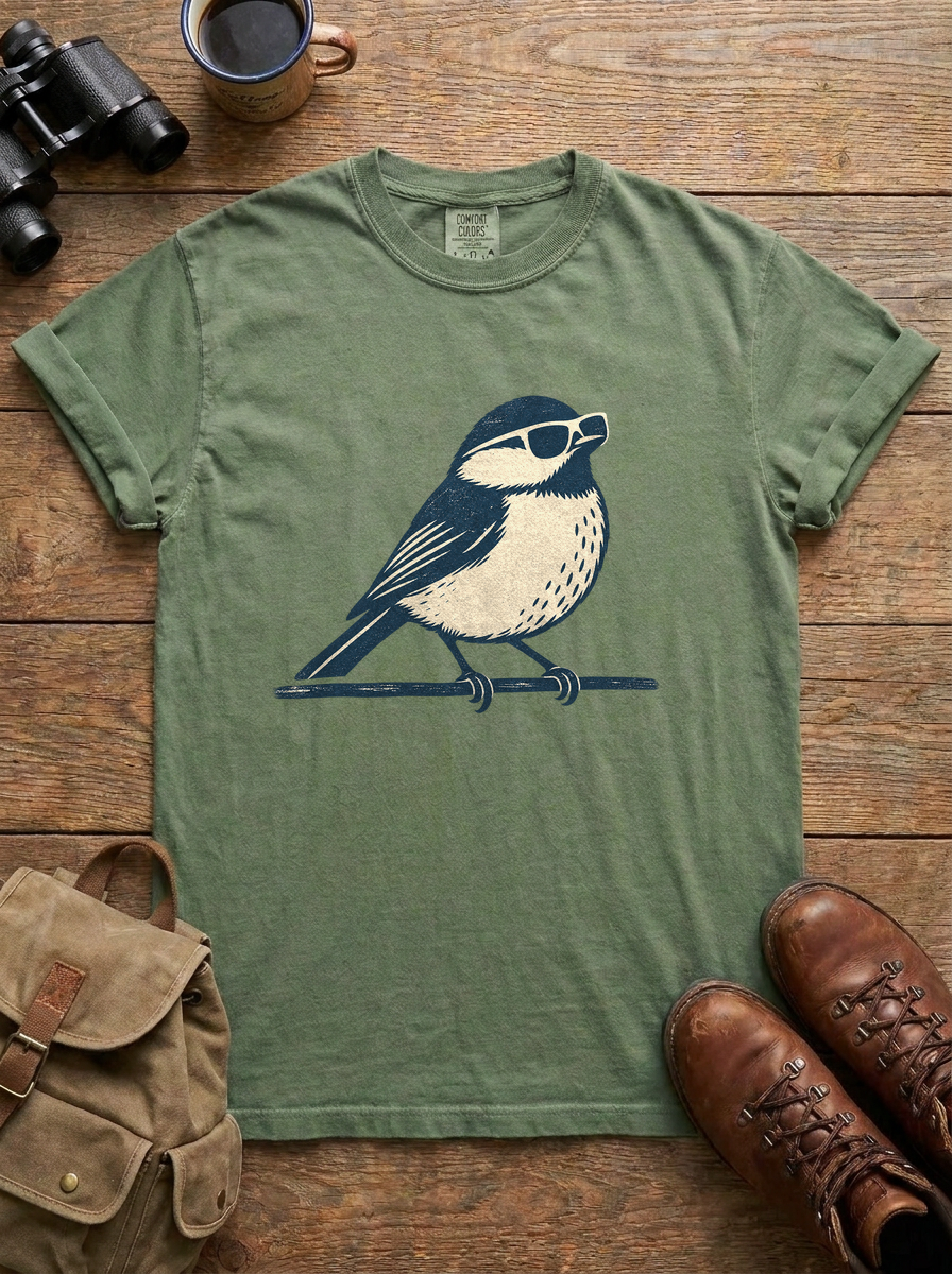 Cool Chickadee Tee, Moss
